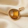 Gold Plated Citrine November Birthstone Pendant, thumbnail 1 of 2