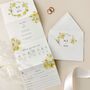 Daffodil Concertina Wedding Invitations, thumbnail 1 of 4