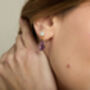 Clara Freshwater Pearl And Amethyst Drop Earrings, thumbnail 1 of 3