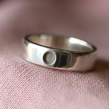 Silver Memorial Ashes Ring, 6 of 8