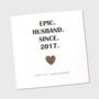 8th Wedding Anniversary Card Bronze Epic Card, thumbnail 4 of 4