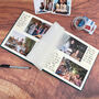 Linen Family Photo Album With Contemporary Font, thumbnail 2 of 8