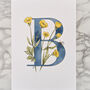 B Is For Buttercup Coloured Initial Print, thumbnail 5 of 11