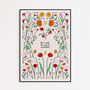 Olivia Dean “Nice To Each Other” Floral Lyric Art Print, thumbnail 3 of 3