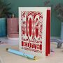 Personalised 100th Birthday Card Papercut Woodland Design, thumbnail 7 of 7
