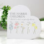 Personalised Flower Of Month Family Heart, thumbnail 3 of 8