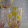 Pink And Yellow Confetti Glass, thumbnail 3 of 3