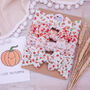 Autumn Pumpkin Bow Headbands, thumbnail 1 of 7