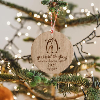 First Christmas As My Mummy And Daddy Bauble, 5 of 5