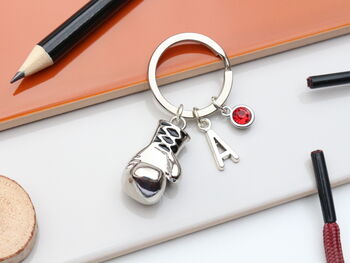 Silver Boxing Personalised Keyring, 2 of 11
