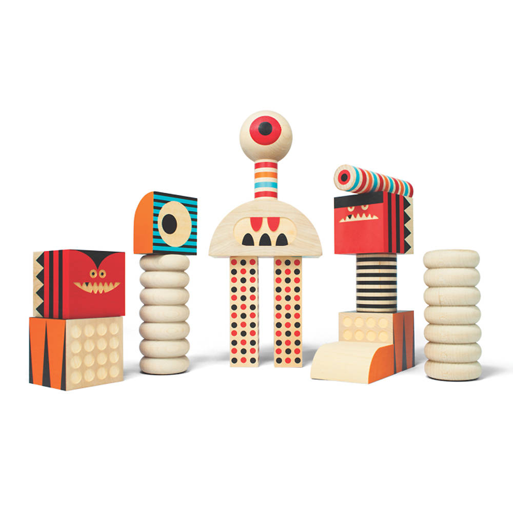 Stack And Scare Stackable Monster Block Set By Artful Kids