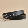 Personalised Men's Leather Belt With Engraved Message, thumbnail 2 of 8