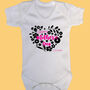 Personalised Happy Mother's Day Flower Babygrow/T Shirt, thumbnail 1 of 8