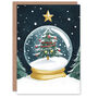 Decorated Tree Winter Snow Globe Xmas Christmas Card, thumbnail 1 of 4