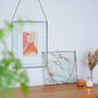 Silver Metal And Glass Hanging Photo Frame, thumbnail 4 of 5