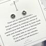Decisions Giftcard Sterling Silver Love Heart Stud Earrings, thumbnail 1 of 11