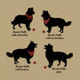 Personalised Border Collie Print For One Or Two Dogs, thumbnail 2 of 10