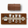 Leather Tech Roll Organiser With Optnl Access., Tan, thumbnail 1 of 5