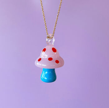 Mushroom Necklace On Sterling Or Gold Filled Chain, 11 of 12