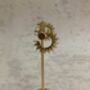 Minimalist Sun 18 K Gold Plated Ear Studs, thumbnail 6 of 8