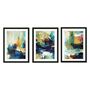 Vibrant Abstract Fields Print Set Of Three, thumbnail 2 of 5