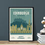 Personalised Edinburgh Marathon Print, Unframed, thumbnail 2 of 4