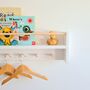 Nursery Shelf With Rail And Pegs, Nursery Decor, thumbnail 7 of 11