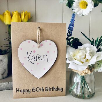 Personalised 60th Birthday Wooden Keepsake Card, 3 of 6