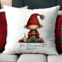 Personalised Christmas Gonk Gnome Gift Cushion, thumbnail 9 of 9
