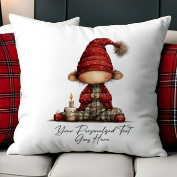 Personalised Christmas Gonk Gnome Gift Cushion, 9 of 9