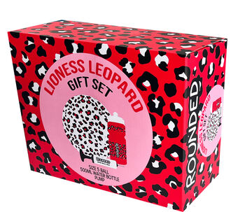 Lioness Leopard Football Red Gift Set, 2 of 2