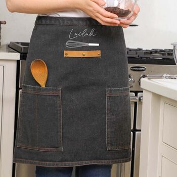 Personalised Star Baker Half Apron, 4 of 9