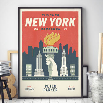 Personalised New York City Marathon Print, Unframed, 2 of 4