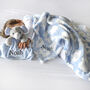 Personalised Fluffy Blue Elephant Blanket And Comforter, thumbnail 1 of 7