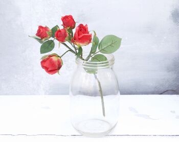 Artificial Mini Roses By Stem Valentines, 3 of 9