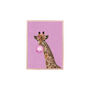 Framed Giraffe Bubblegum Pink Wall Art Print, thumbnail 5 of 7