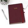 Personalised Embossed Vegan Leather Notebook, thumbnail 1 of 7