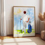 Personalised Custom Golfer Print, thumbnail 2 of 10