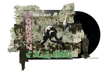 'London Calling' Collaged Album Cover Print, 2 of 2