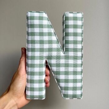 Sage Green Fabric Letters, 5 of 8