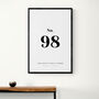 Personalised New Home Door Number Print, thumbnail 4 of 5