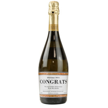 Personalised Anniversary Prosecco For Couples, 2 of 2