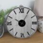 Large 15'' Chrome Real Drum Wall Clock, thumbnail 5 of 7