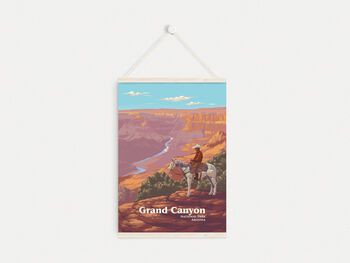 Grand Canyon National Park USA Travel Poster Art Print, 6 of 8