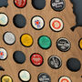 British Isles Beer Collector Cap Map Wall Art, thumbnail 3 of 6