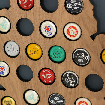 British Isles Beer Collector Cap Map Wall Art, 3 of 6