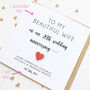 Personalised China 20th Wedding Anniversary Card, thumbnail 3 of 4