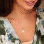 Sterling Silver Number 40 Charm Necklace, thumbnail 1 of 5