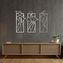 Contemporary Wooden Line Art Sculpture Gift Set For Any Room Office, thumbnail 6 of 9