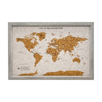 Push Pin World Map Board Travel Gifts, 9 of 10